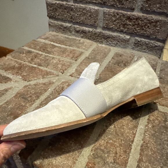 Rag And Bone New York Cream Suede Loafers Shoes Womens 39.5 Slip On Flats - Picture 8 of 16